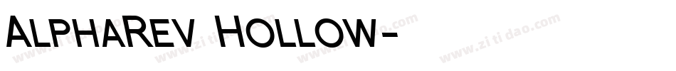 AlphaRev Hollow字体转换